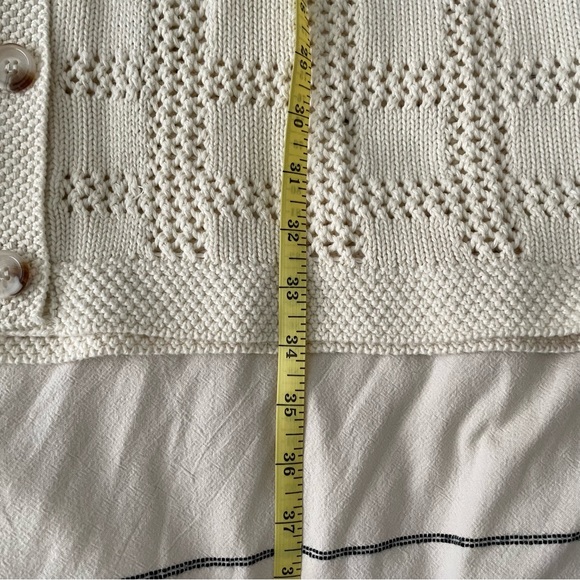 NWT Bohme Cream crochet collared cardigan dress - Picture 2 of 4